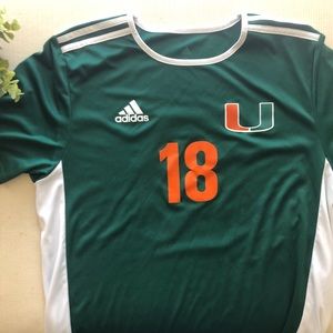 University of Miami adidas Soccer Jersey 2018